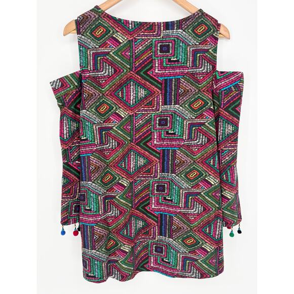 Soft Surroundings Rocco Branco Cold Shoulder Top Size M - Picture 6 of 7